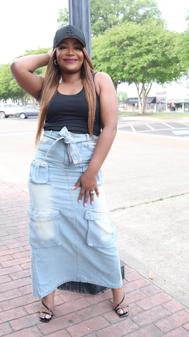 The Grace & Grit Cargo skirt