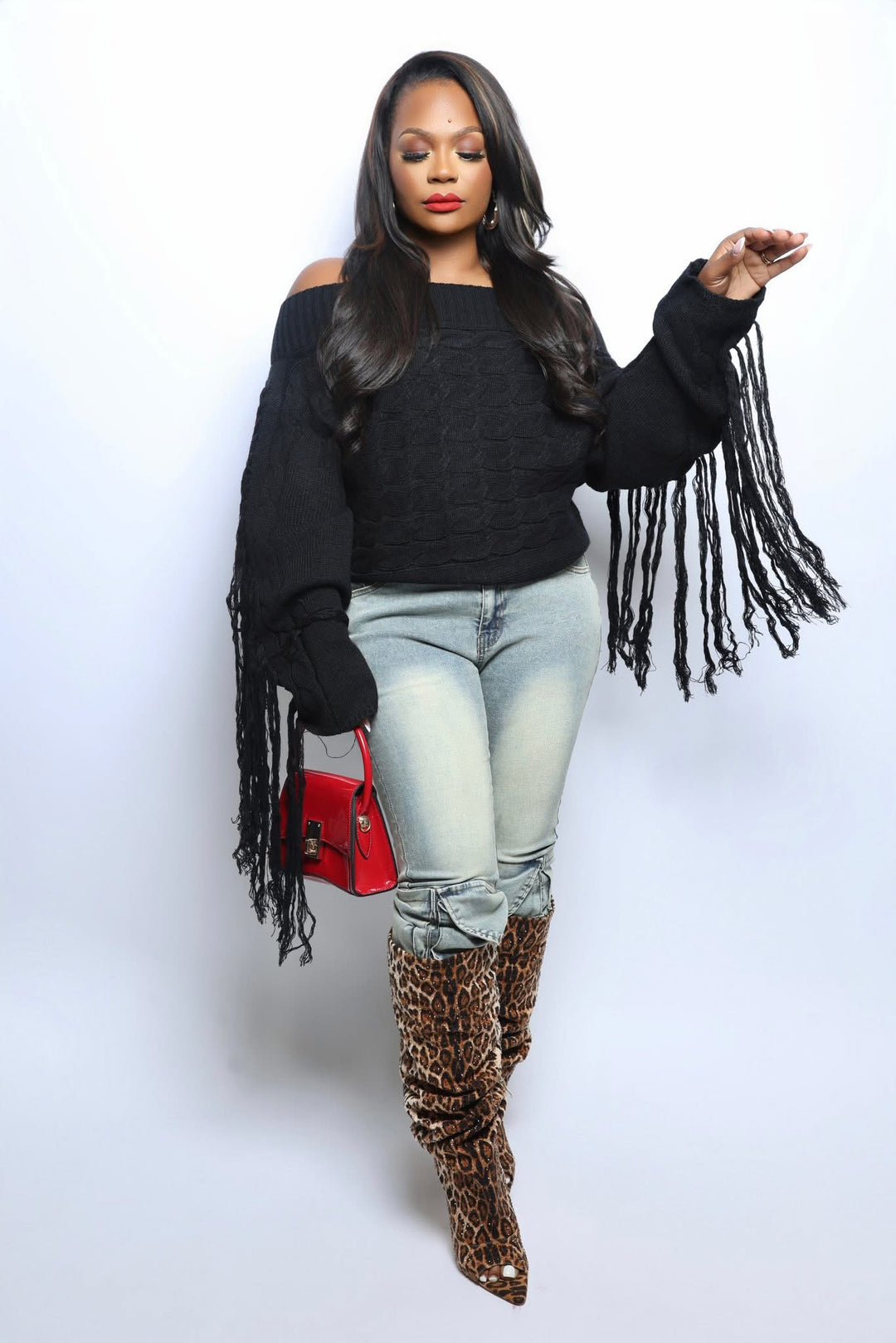 Knit Tassel “ Kiaira” Sweater