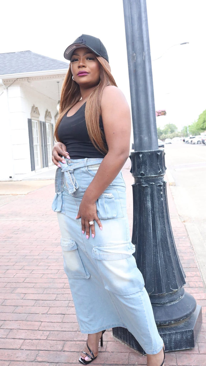 The Grace & Grit Cargo skirt