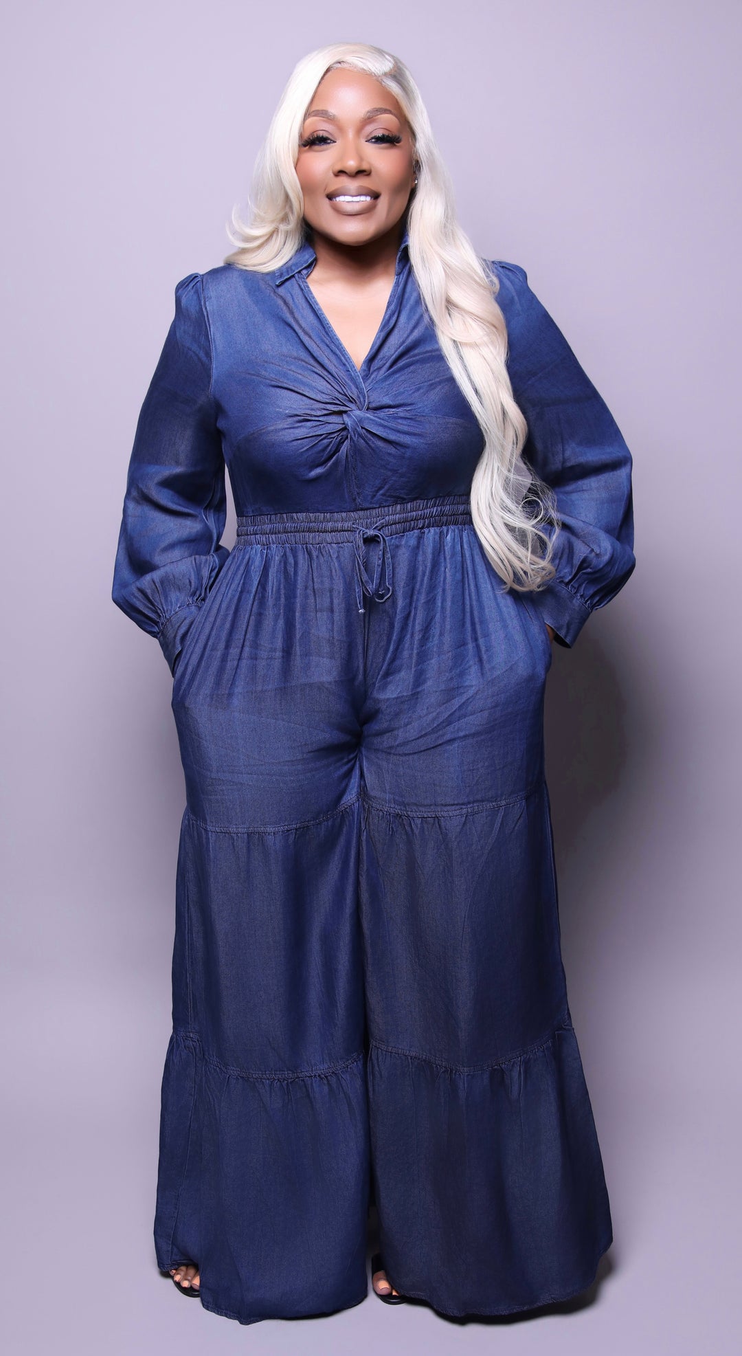 Claire Blue Jumpsuit