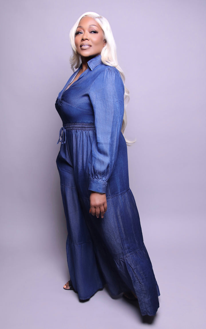 Claire Blue Jumpsuit