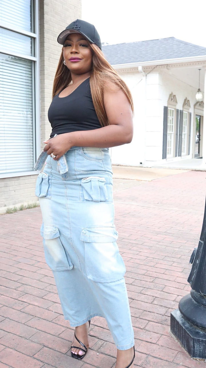 The Grace & Grit Cargo skirt
