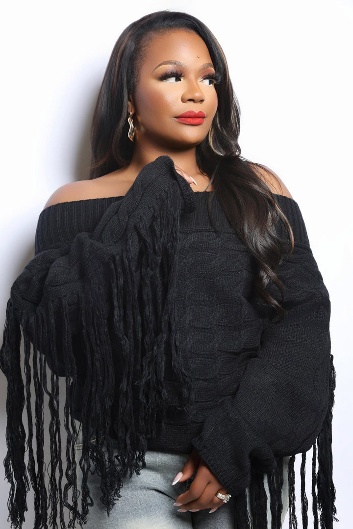 Knit Tassel “ Kiaira” Sweater